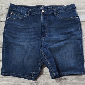 4 Lee Women's Dark Blue Denim Shorts